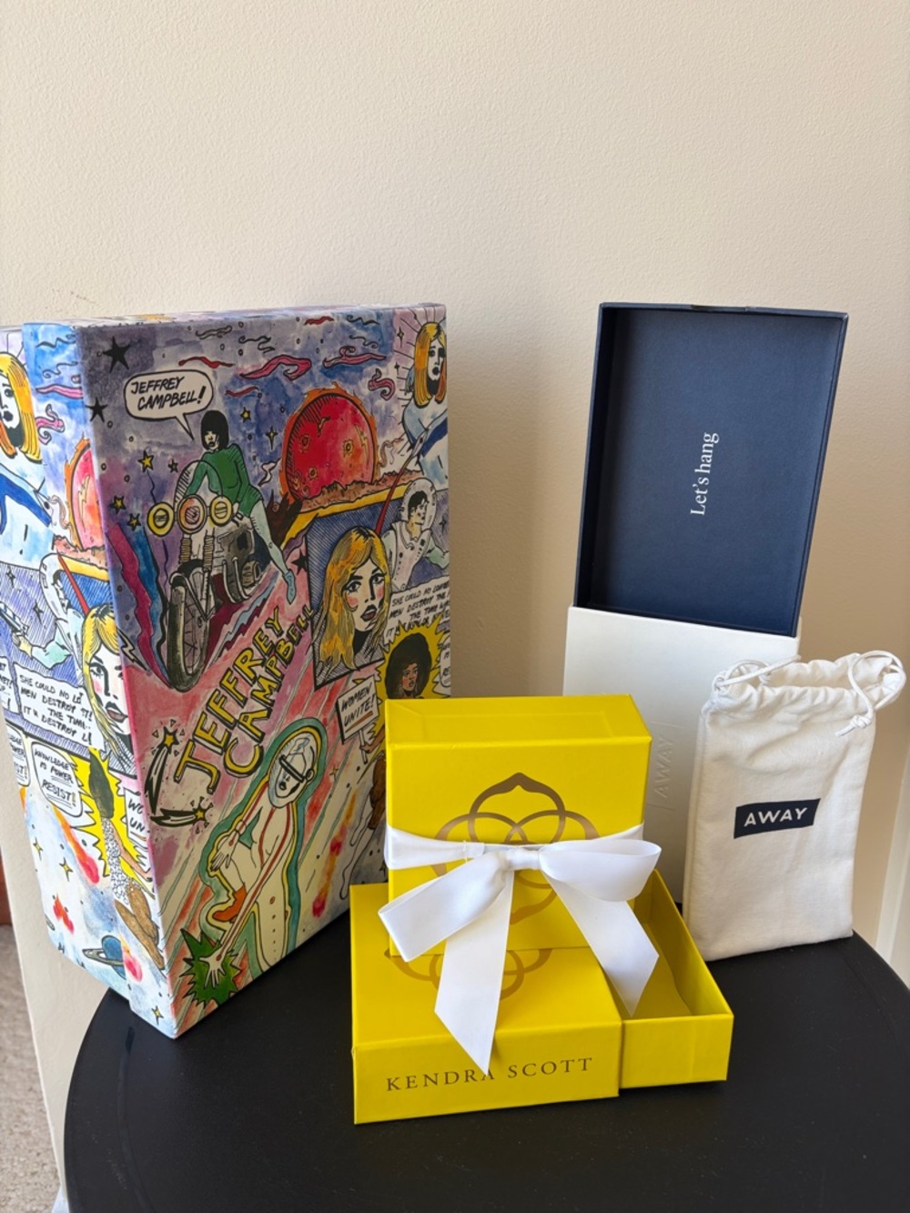 Kendra Scott 2 Gift Boxes (1 w/ bow) - AWAY Gift Box - Jeffrey Campbell Box